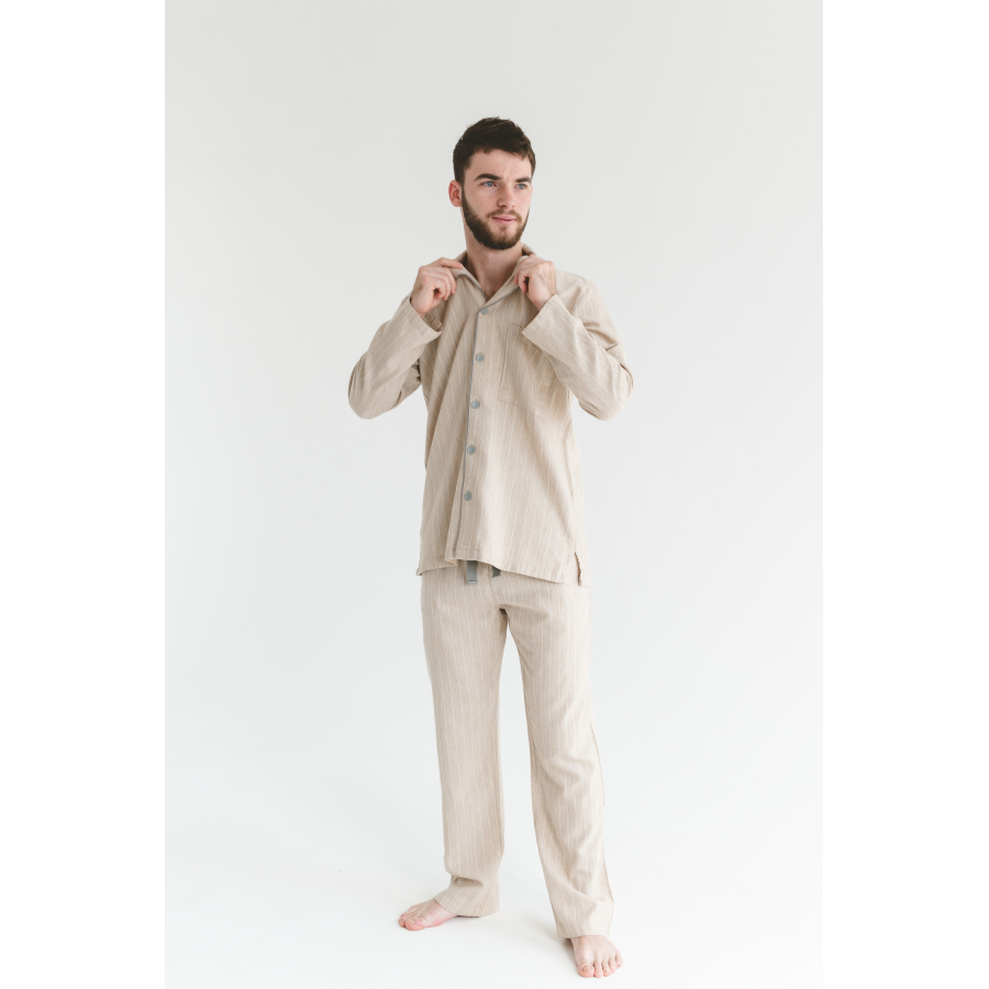 Пижама мужская Lotus Home - Charly бежевый S