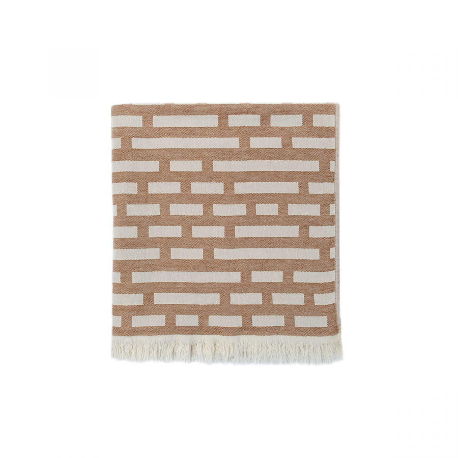 Полотенце жаккардовое Buldans - Palmira tobacco табачный 90*170