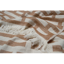 Полотенце жаккардовое Buldans - Palmira tobacco табачный 90*170, , 3