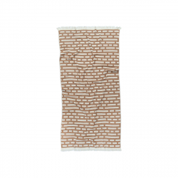 Полотенце жаккардовое Buldans - Palmira tobacco табачный 90*170, , 4