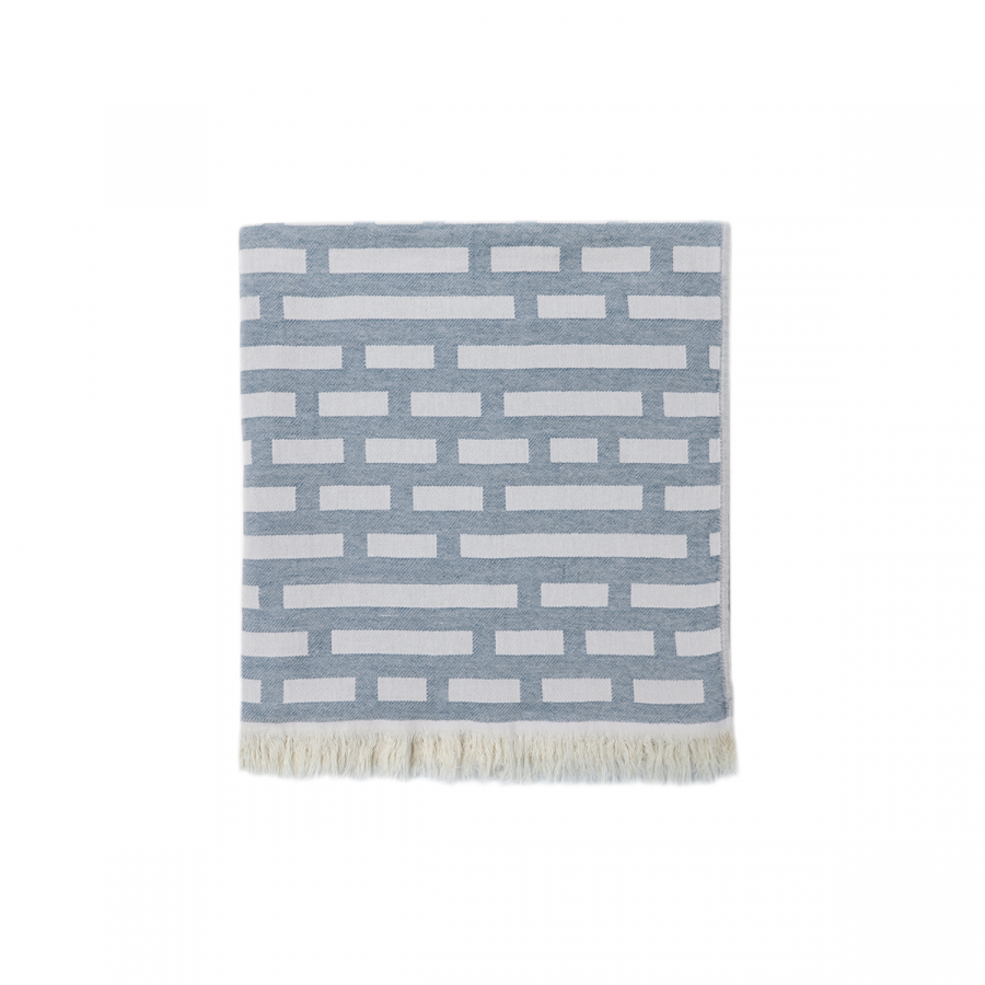 Полотенце жаккардовое Buldans - Palmira purple grey серый 90*170