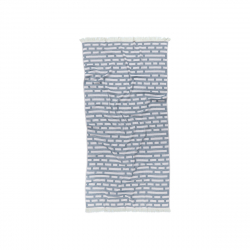 Полотенце жаккардовое Buldans - Palmira purple grey серый 90*170, , 3