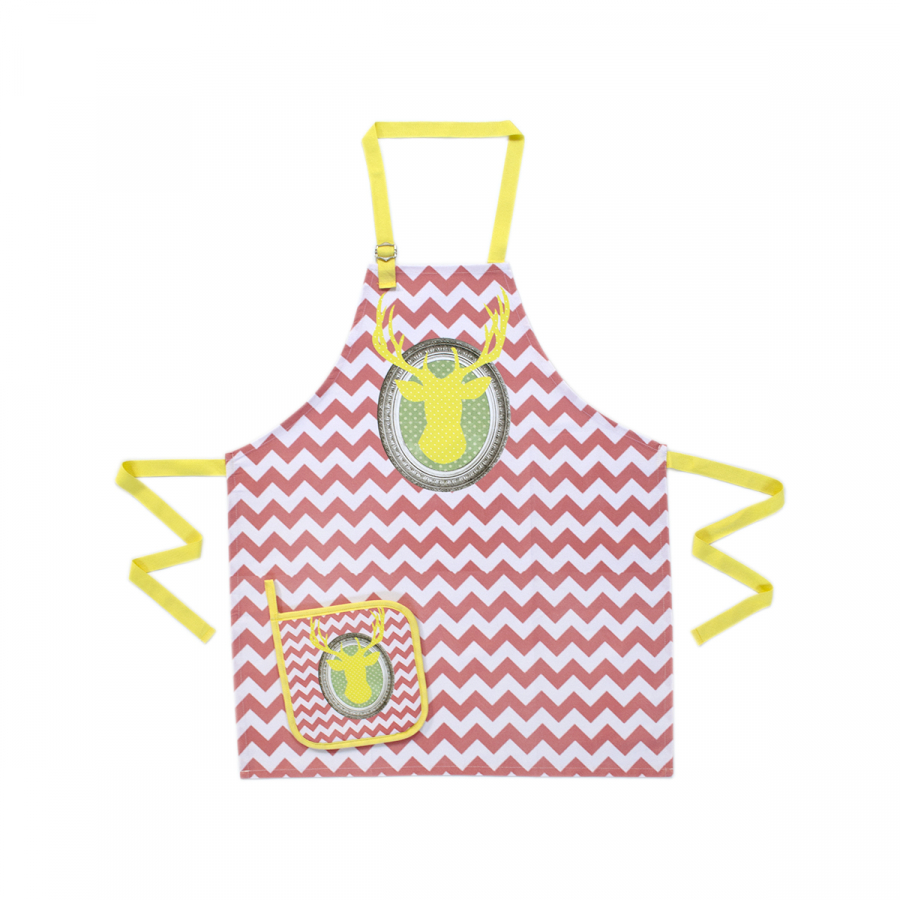 Набор для кухни Barine - Yellow dear фартук с прихваткой