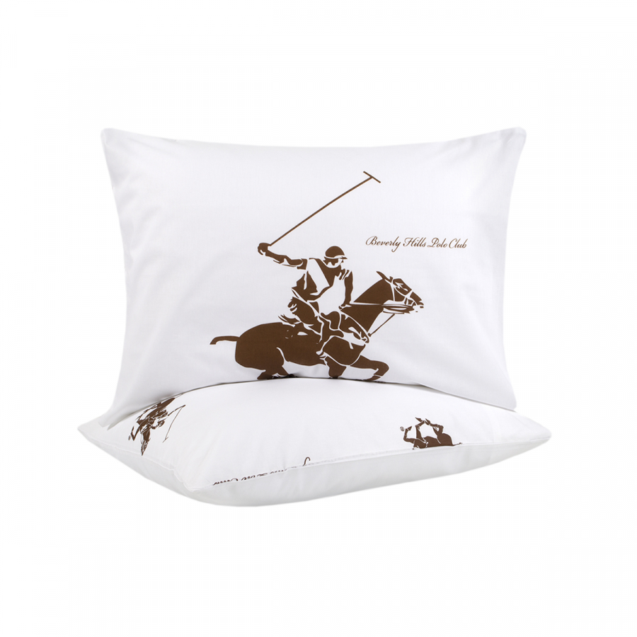 Наволочки Beverly Hills Polo Club - BHPC 004 Brown 50*70 (2 шт)