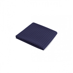 Простынь Iris Home Отель - Сатин Страйп 1*1 темно-синий 160*200*25 на резинке, , 5