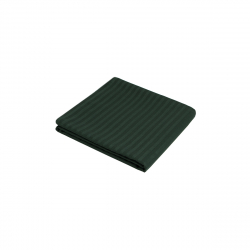 Простынь Iris Home Отель - Сатин Страйп 1*1 изумруд 140*200*25 на резинке, , 5