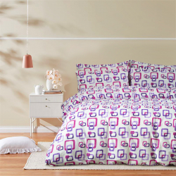 Постельное белье Iris Home Ranforce - Delta лиловый евро, , 3