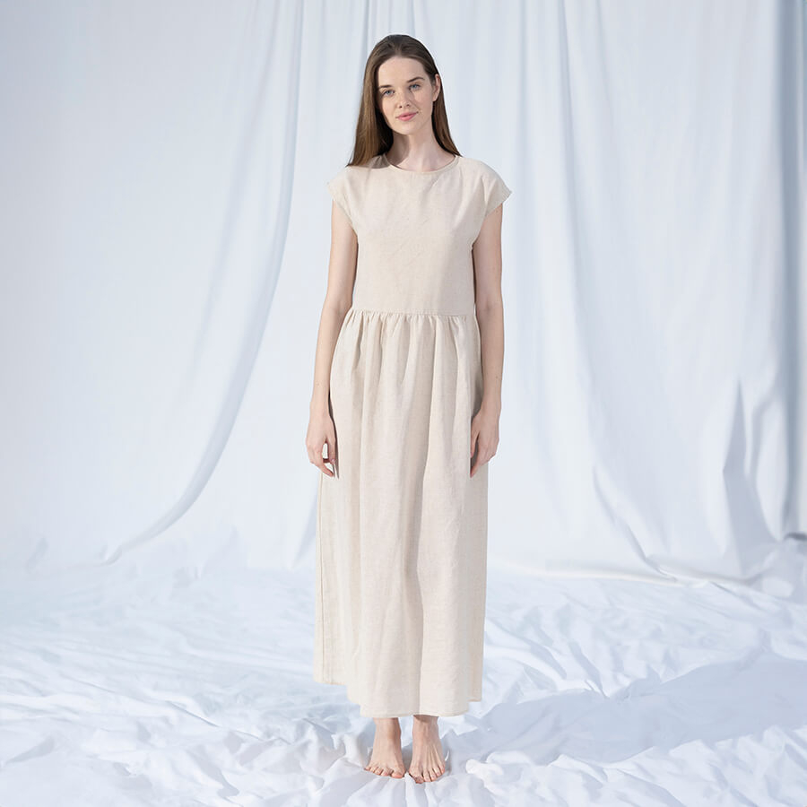 Домашняя одежда Penelope - Serli elbise ekru молочный S-M