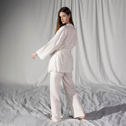 Домашняя одежда Penelope - Serli uzun kollu kimono beyaz белый S-M, , 3