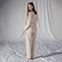 Домашняя одежда Penelope - Serli uzun kollu kimono ekru молочный S-M, , 4