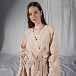 Домашняя одежда Penelope - Serli uzun kollu kimono somon лососевый S-M, , 6