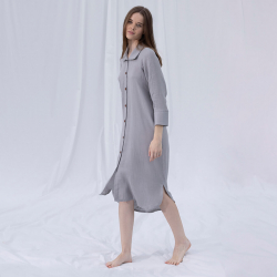 Домашняя одежда Penelope - Serli uzun dugmeli elbise a.gri светло-серый S-M, , 8