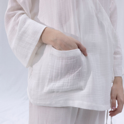 Домашняя одежда Penelope - Serli kruvaze kimono kisa beyaz белый S-M, , 8