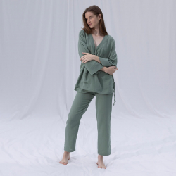 Домашняя одежда Penelope - Serli kruvaze kimono kisa cagla зеленый S-M, , 3