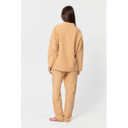 Домашние женские штаны со льна Lotus Home - Bruma горчичный M, , 8