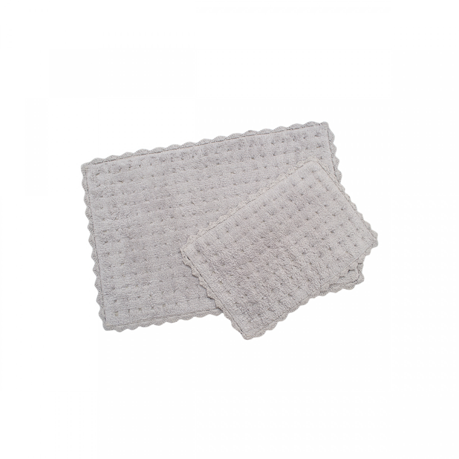 Набор ковриков Irya - Garnet gri серый 55*85+35*55