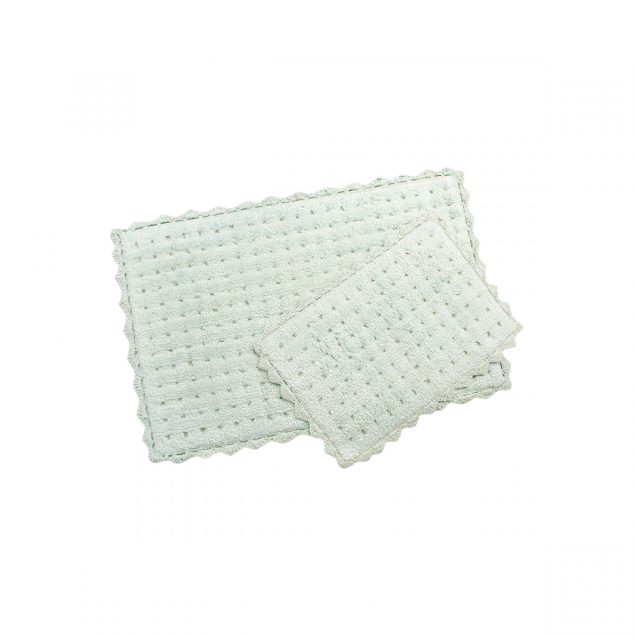 Набор ковриков Irya - Garnet mint ментоловый 55*85+35*55