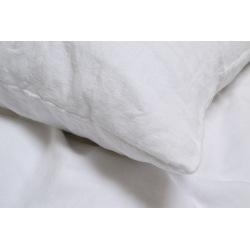 Постельное белье со льна Lotus Home - Karlin white белый евро, , 4