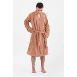 Халат-кимоно Lotus Home - Bold kiremit махровый S, , 5