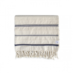 Плед Lotus Home - Benalla natural navy 130*170, , 3