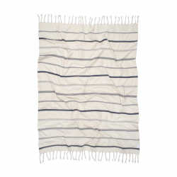 Плед Lotus Home - Benalla natural navy 130*170, , 5