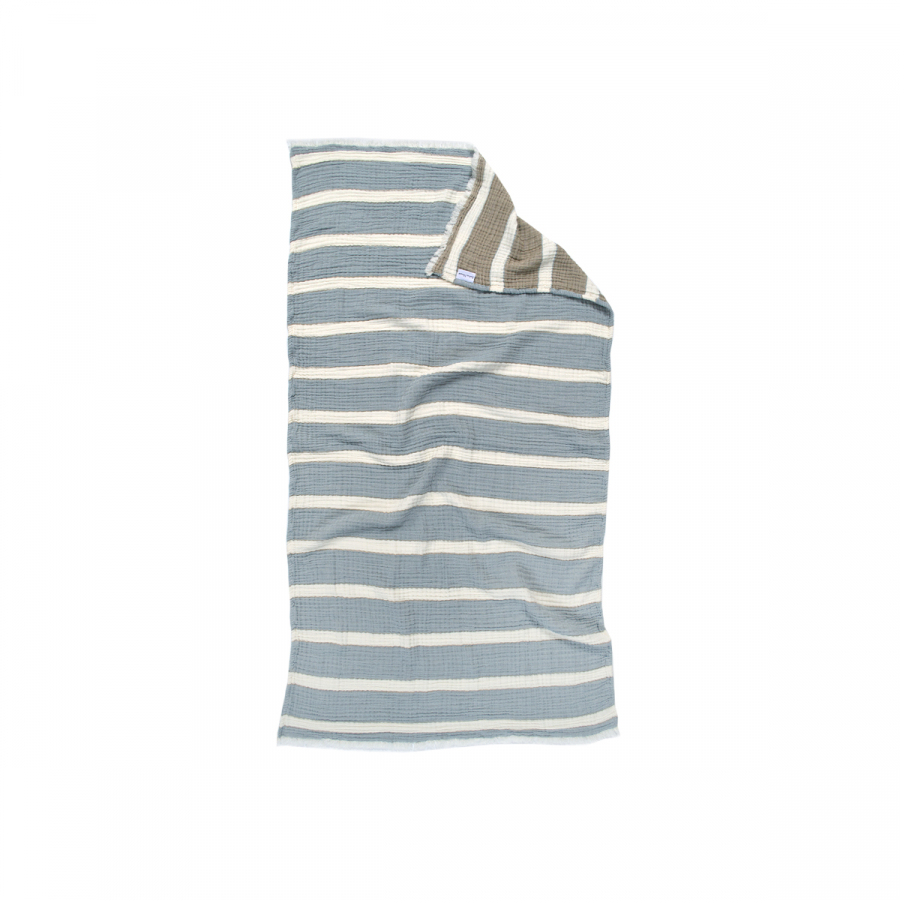 Полотенце Lotus Home - Milana muslin lead blue-khaki 80*160