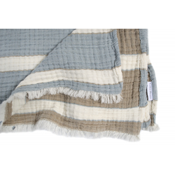 Полотенце Lotus Home - Milana muslin lead blue-khaki 80*160, , 5