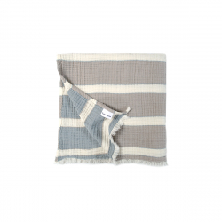 Полотенце Lotus Home - Milana muslin beige-lead blue 80*160, , 4