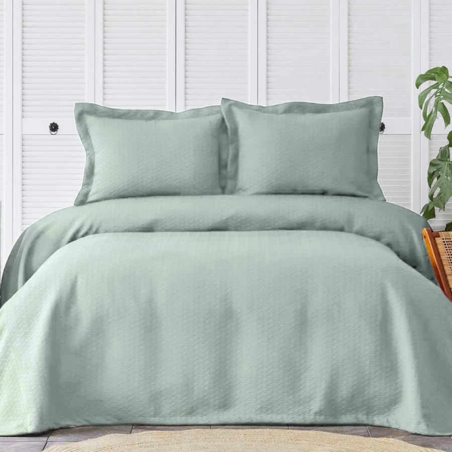 Покрывало с наволочкой Karaca Home - Charm bold mavi голубой 160*240 полуторный