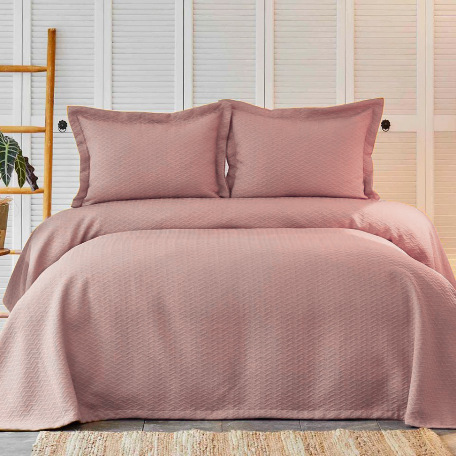 Покрывало с наволочкой Karaca Home - Charm bold a.murdum светло-фиолетовый 160*240 полуторный