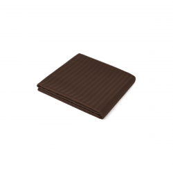 Простынь Iris Home Отель - Сатин Страйп 1*1 кофе 100*200*25 на резинке, , 5