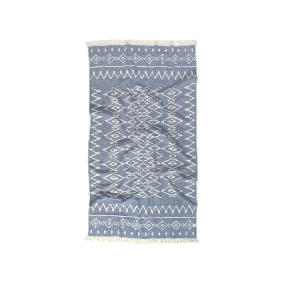 Полотенце Barine Pestemal - Kilim 90*160 Denim синее