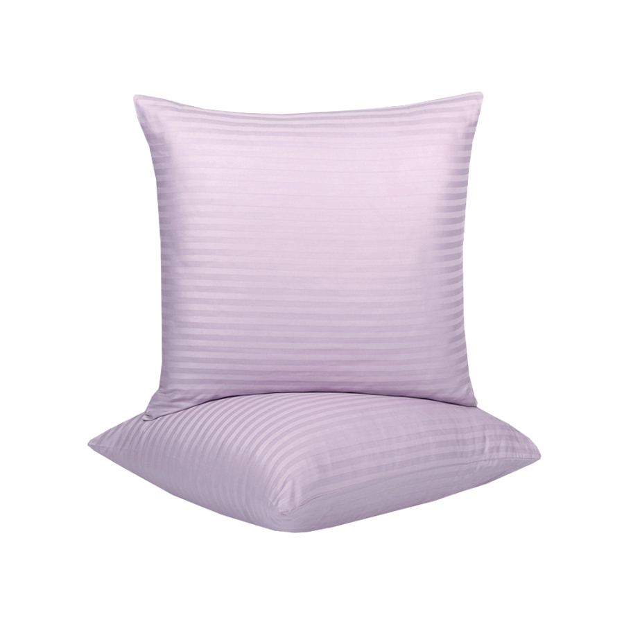 Наволочка Lotus Отель - Сатин страйп 1*1 лиловый 70*70 (1 шт) п/э
