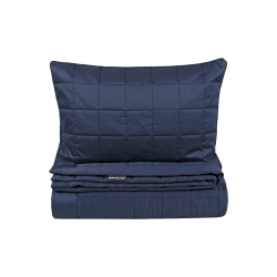Покрывало стеганное с наволочками Penelope - Lia lacivert синий 300*280+50*70 (2), , 3
