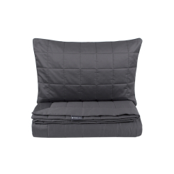 Покрывало стеганное с наволочками Penelope - Lia antrasit антрацит 300*280+50*70 (2), , 3