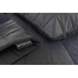 Покрывало стеганное с наволочками Penelope - Lia antrasit антрацит 300*280+50*70 (2), , 5