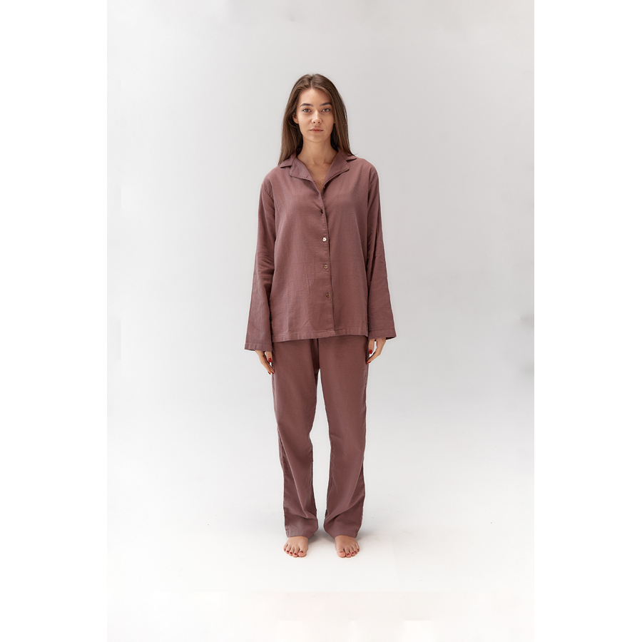 Пижама женская Lotus Home - Porta сливовый M