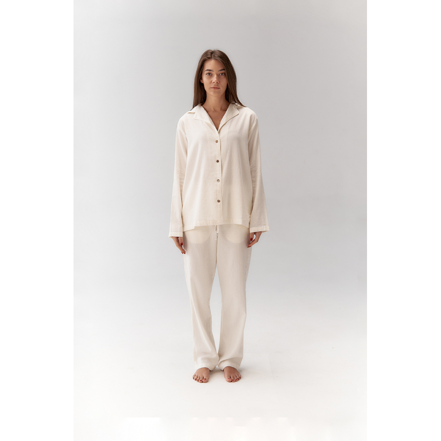 Пижама женская Lotus Home - Porta молочный M