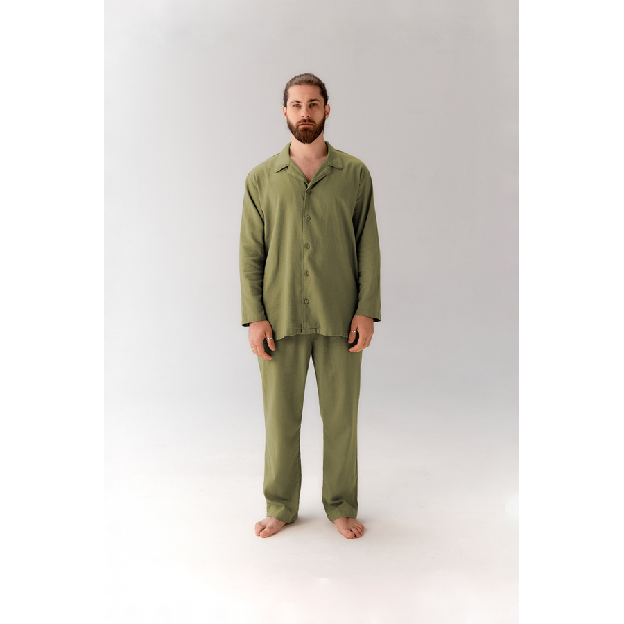 Пижама мужская Lotus Home - Porta оливковый M