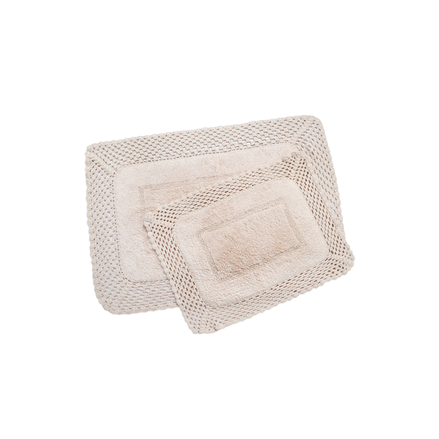 Набор ковриков Irya - Lizz pembe розовый 80*120+45*65