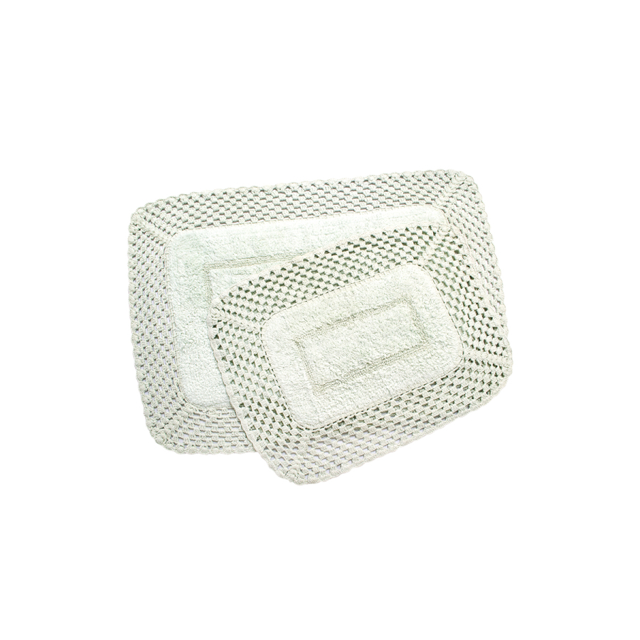 Набор ковриков Irya - Lizz mint ментоловый 70*100+45*65