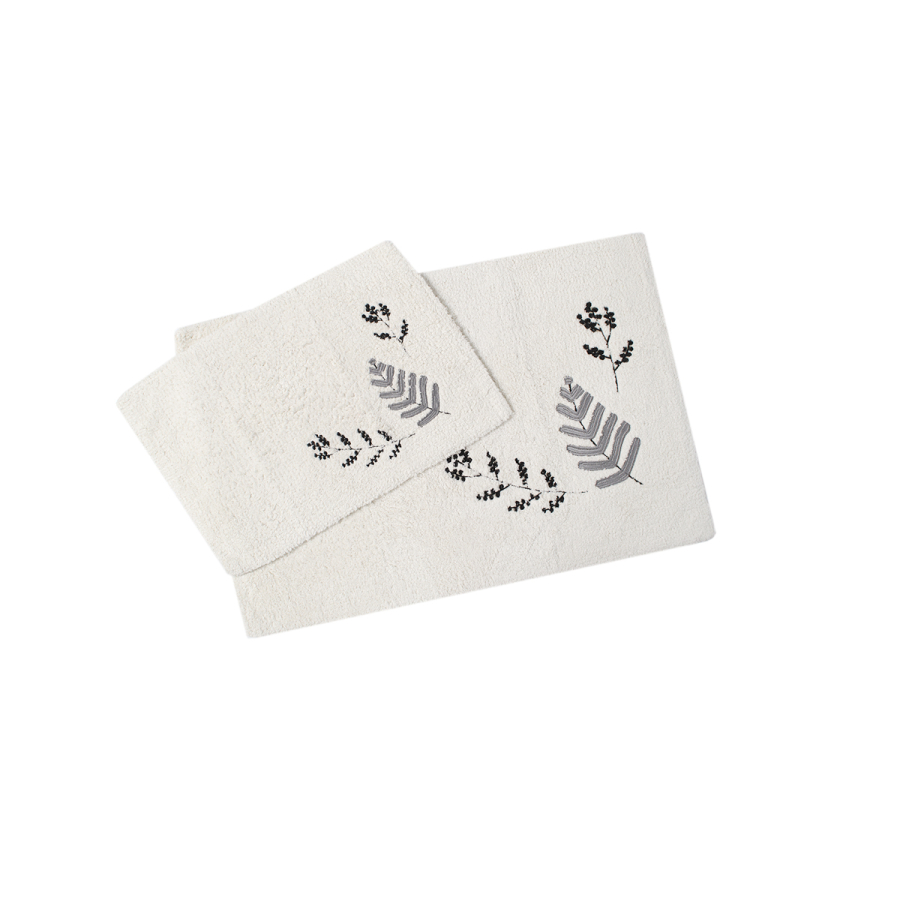 Набор ковриков Irya - Finola gri серый 60*90+40*60