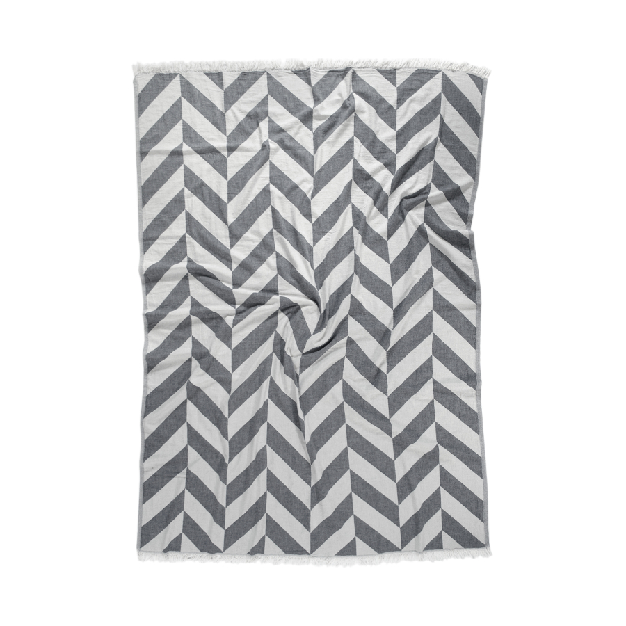 Плед-накидка Barine - Fishbone Throw Black 130*180