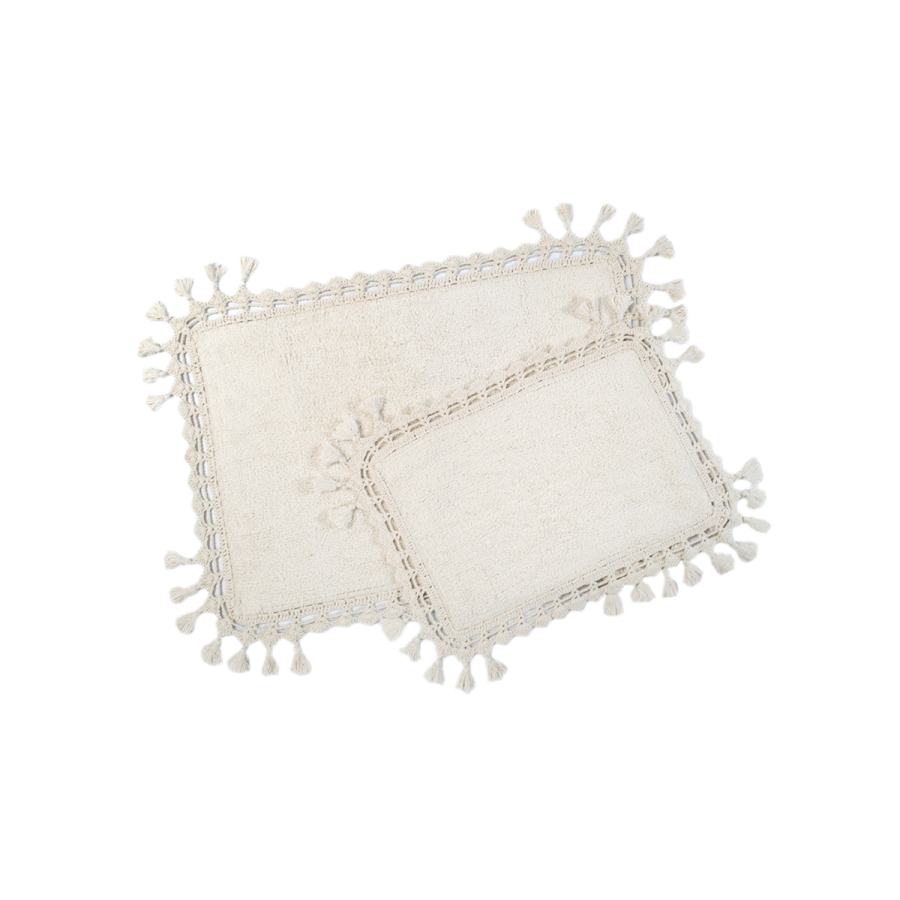 Набор ковриков Irya - Lorna krem кремовый 60*90+40*60