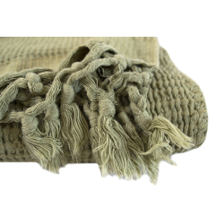 Плед Lotus Home - Rius olive оливковый 130*170, , 4