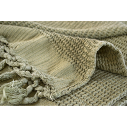 Плед Lotus Home - Rius olive оливковый 130*170, , 6