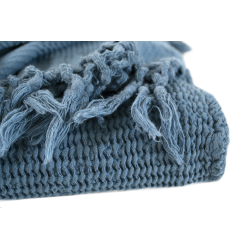 Плед Lotus Home - Rius petrol петроль 130*170, , 4