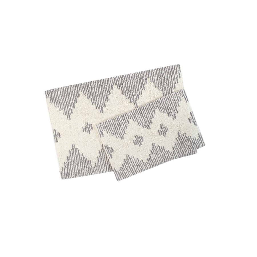 Набор ковриков Irya - Mistic gri серый 60*90+40*60