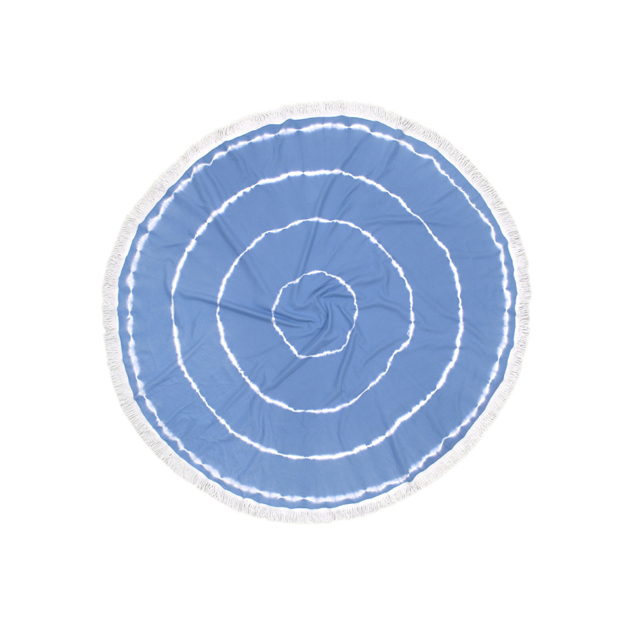 Полотенце Barine Pestemal - Swirl Roundie 150*150 Blue