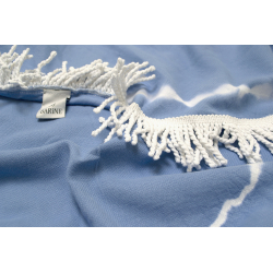 Полотенце Barine Pestemal - Swirl Roundie 150*150 Blue, , 3